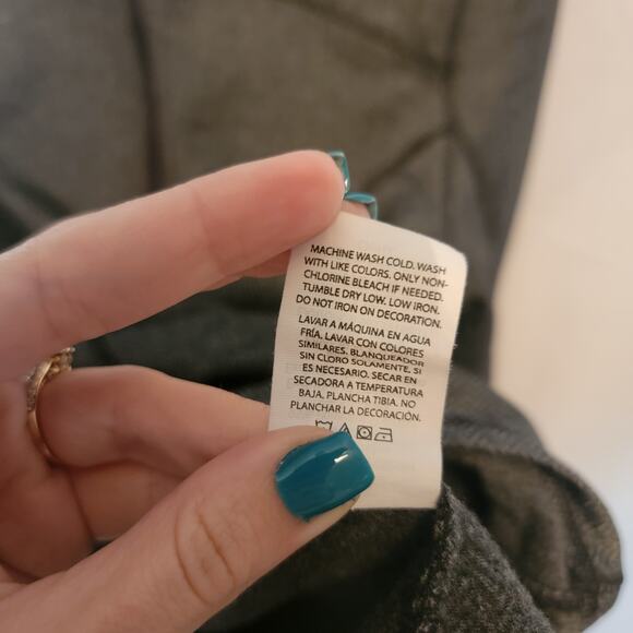 Athletic Works Grey Herringbone Mockneck Half Zip Womens Sweater Size Large - Picture 10 of 11